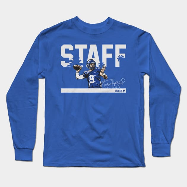 Matthew Stafford Staff Long Sleeve T-Shirt by Chunta_Design